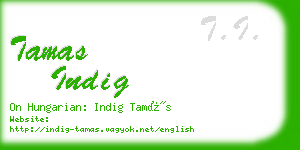 tamas indig business card
